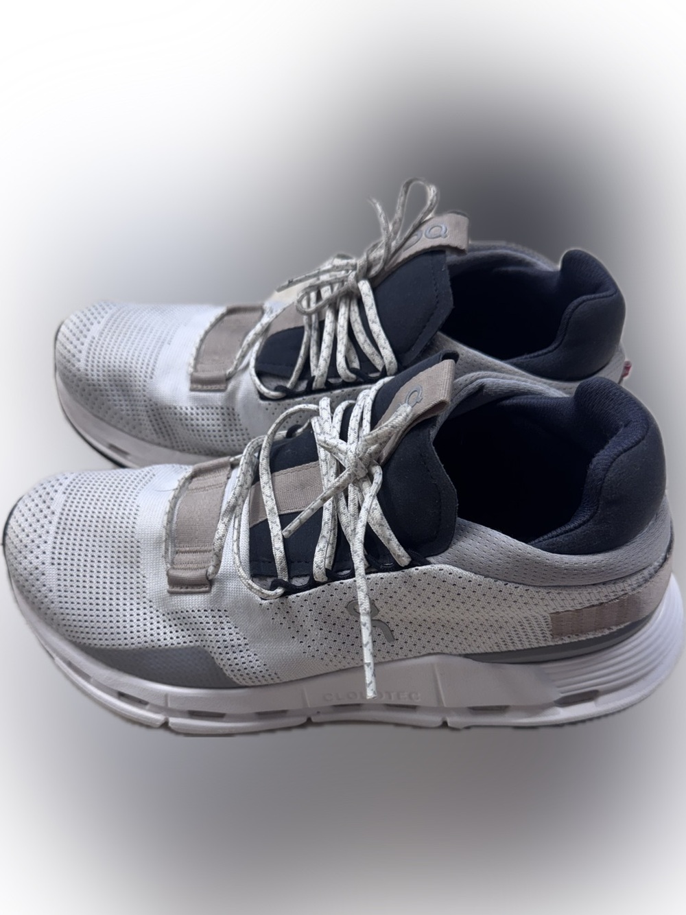 On Running Women's Athletic Sneakers - White, Gray & Black